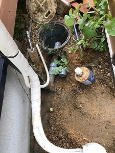 守山市U様邸　エコキュート配線
